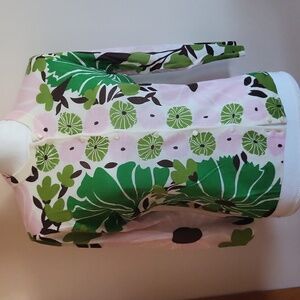 Vintage J. Crew Floral Wool Cardigan Pink Green Size Large